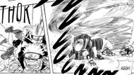 Sakura protects Naruto from Zabuza's blade as seen in the manga (Image credit: Studio Pierrot)